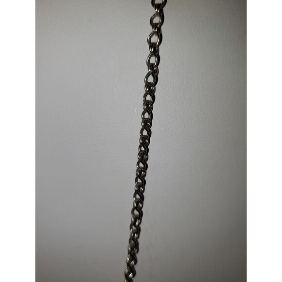 A Red Jasper Stone Necklace Eastern Indian Inspired Silver Tone Detail Vintage - Picture 4 of 8